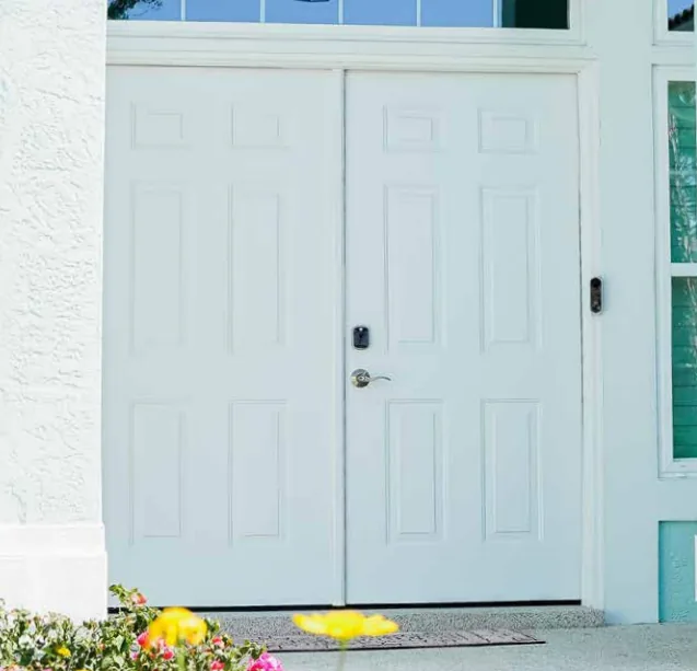 Classic White Double Entry Door