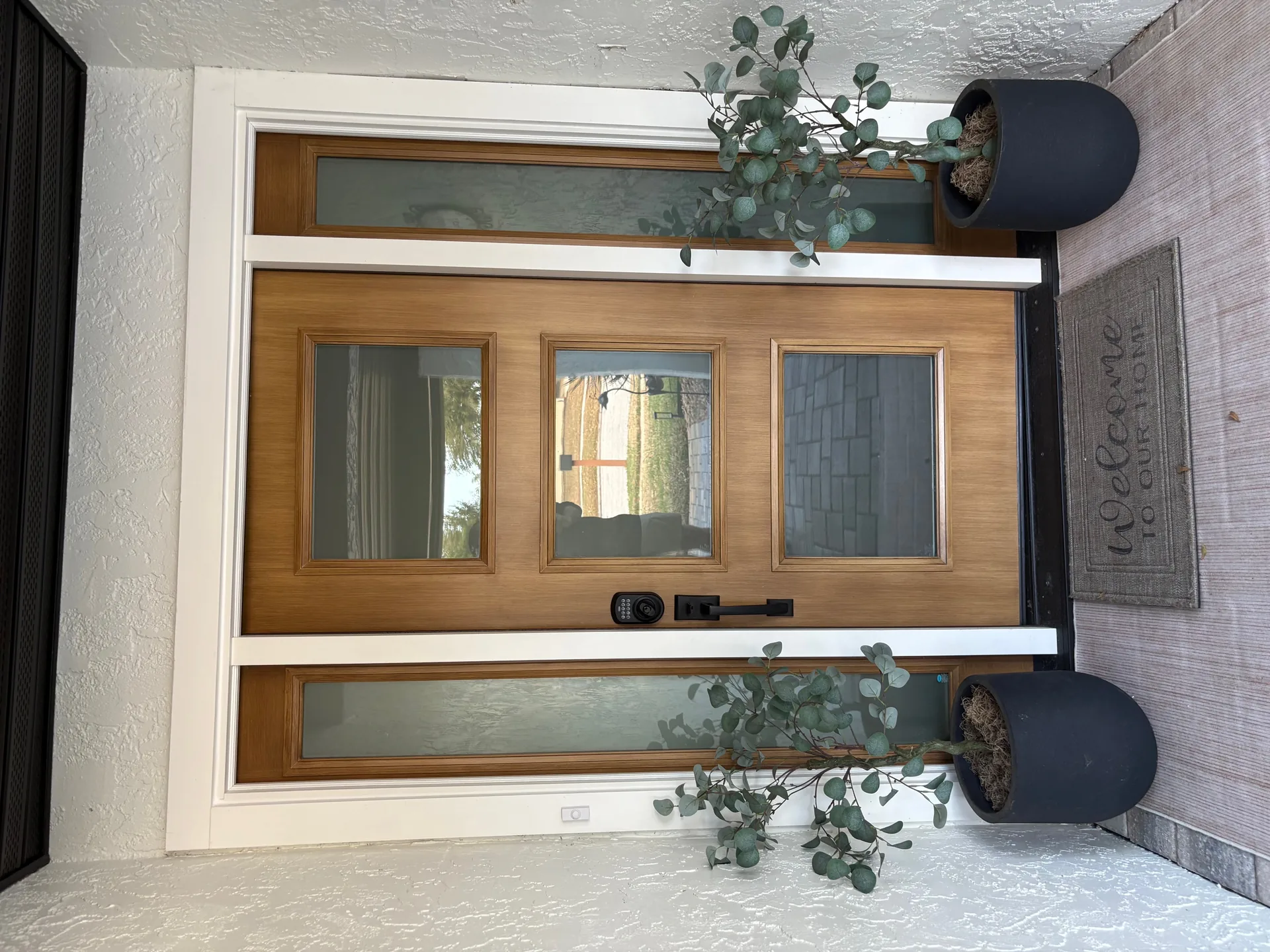 Natural Wood Entry Door